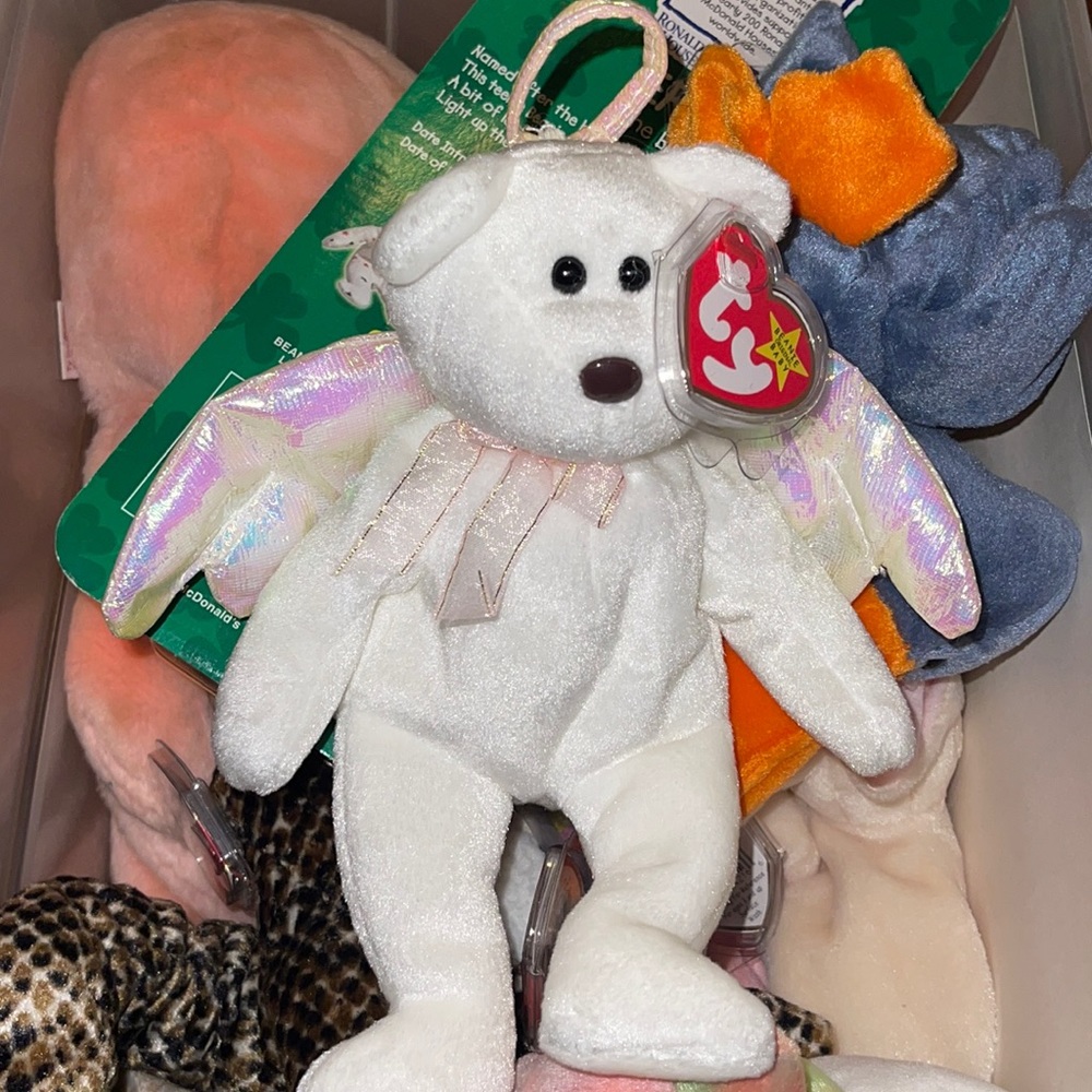 Angel bear beanie baby